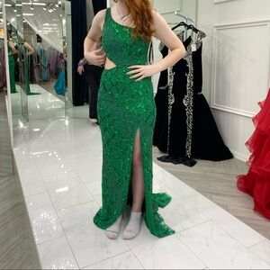 Prom dress, worn once, one shoulder, not altered